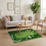ODIKA Washable Golf Course Play Rug - Low Pile Non-Slip Kids Area Rug