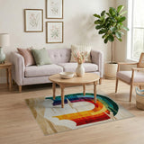 Rainbow Arch Geometric Area Rug