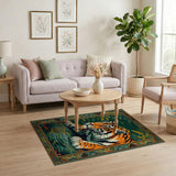 Majestic Jungle Tiger Tapestry Rug