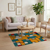 Geometric Modern Bold Geometric Multi-Color Area Rug