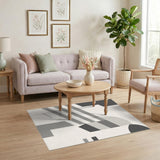 Grey Geometric Modern No. 4 Area Rug