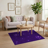Purple Cosmic Mandala Area Rug