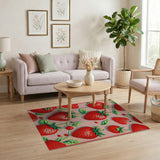 Fruit Pattern Strawberry Fruit Pattern Area Rug