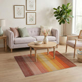Sunset Ombre Stripe Area Rug