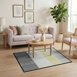 Modern Barcode Stripe Area Rug