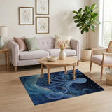 Mystic Octopus Blue Area Rug