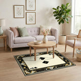 Ace of Spades Ornate Vintage Area Rug