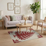 Stylized Red Fir Tree Area Rug