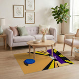 Bowling Alley Lane with Blue Ball Area Rug