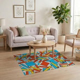 Whimsical Colored Pencils Kids Area Rug
