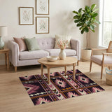 Southwestern Lightning Bolt Geometric Area Rug