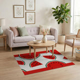 Cheerful Watermelon Slices Fruit Pattern Area Rug