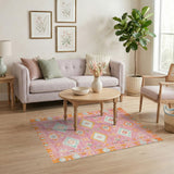 Pink Southwestern Pink Southwestern Geometric Area Rug