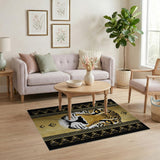 Golden Leopard Face Heritage Rug