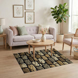 Weathered Stone Wall Area Rug