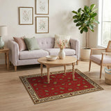 Golden Acorn Red Oriental Area Rug