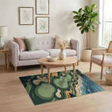 Oceanfront Coastal Golf Links Area Rug