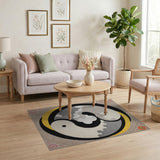 Yin-Yang Tribal Harmony Area Rug