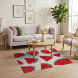 Multi-color and Patterns Watermelon Slices Fruit Pattern Area Rug