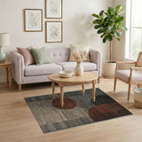 Geometric Modern Area Rug with Bold Circles