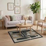 Geometric Surfboard Trio Area Rug