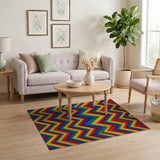 Rainbow Chevron Multi-Color Area Rug