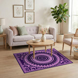 Royal Purple Mandala Persian Rug