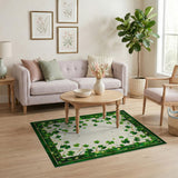 Emerald Shamrock Glow Area Rug