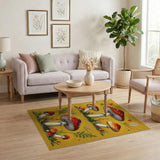Whimsical Red Toadstool Mushroom Area Rug