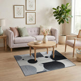 Bold Geometric Black White No. 4 Area Rug