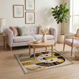 Cute Tribal Lion Kids Area Rug