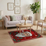 Jolly Santa Claus Cartoon Area Rug