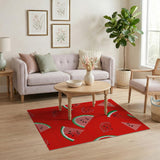 Fruit Pattern Multi-color and Patterns Watermelon Slices Fruit Pattern Area Rug