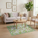 Multi-color and Patterns Pink Cherry Blossom Floral Area Rug