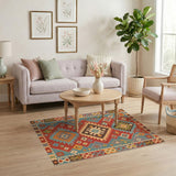 Vibrant Heritage Tribal Area Rug