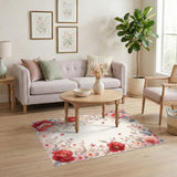 Pink Floral Vintage No. 20 Area Rug