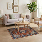 Red Persian Medallion Traditional Persian Area Rug