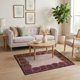 Greek Temple Meander Border Rug