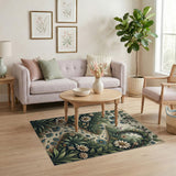 Vintage Garden Path Floral Area Rug