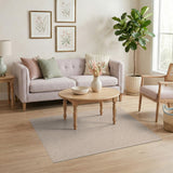 Beige Geometric Line Abstract Area Rug