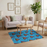 Rainbow Circus Tent Kids Area Rug