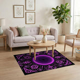 Mystical Purple Mandala Area Rug