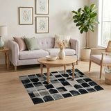 Modern Geometric Grey No. 3 Area Rug