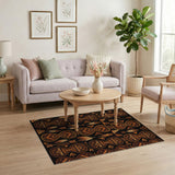 Southwestern Tribal Hourglass Feather Area Rug