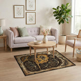 Dinosaur Fossil Dig Vintage Area Rug