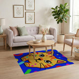 Playful Cartoon Cat Area Rug