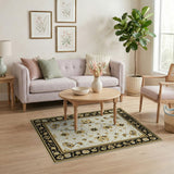 Luxurious Gold Floral Persian Area Rug