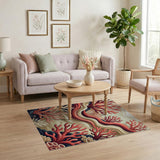 Vibrant Coral Reef Area Rug