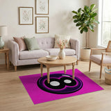 Glossy Bubble Number 8 Kids Area Rug