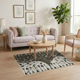 Brown Tan Arrow Burst Area Rug